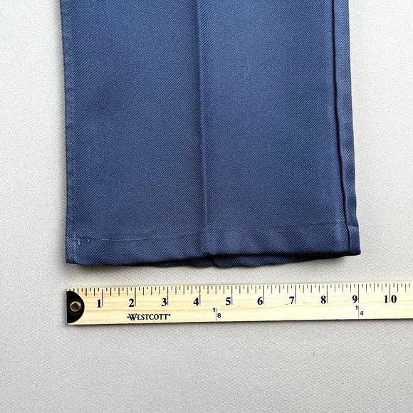 Vintage Levis Sta-Prest Pants Mens 34 Blue Straight Leg Dress Slacks Made in USA - Picture 15 of 16